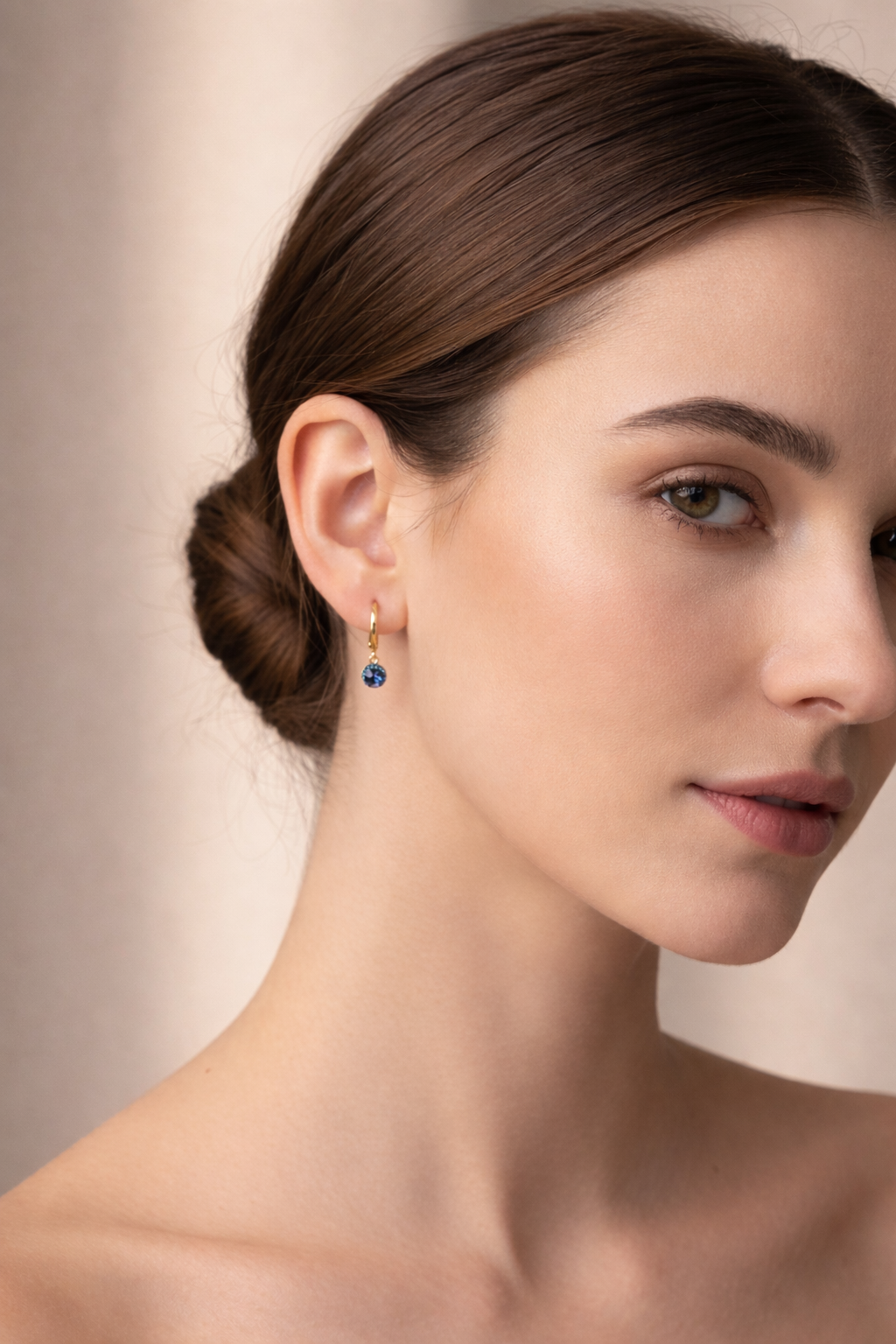 Sparkle Drop Earrings Royal Blue