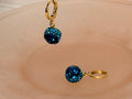 Sparkle Drop Earrings Royal Blue