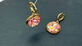 Floral Mosaic Drop Earrings