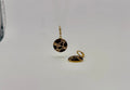 Gold Animal Print Crystal Drop Earrings