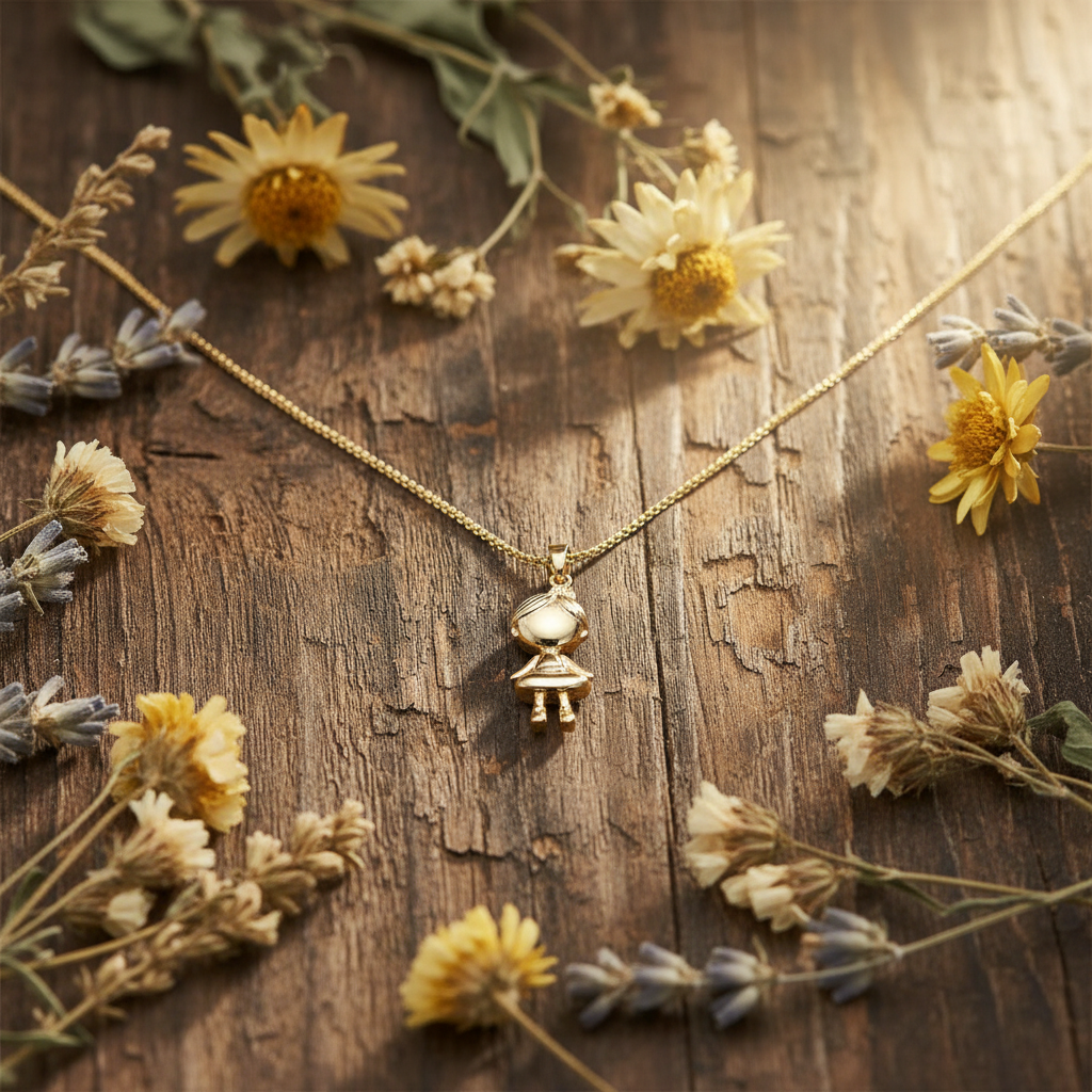 Girl Josephine - Rustic Wood